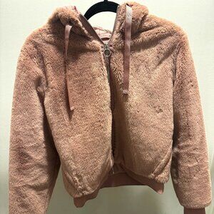 Athleta Faux Fur Hooded Jacket - Small